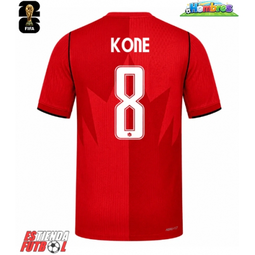 Canadá Ismael Kone #8 Primera Equipación Mundial 2026 Manga Corta